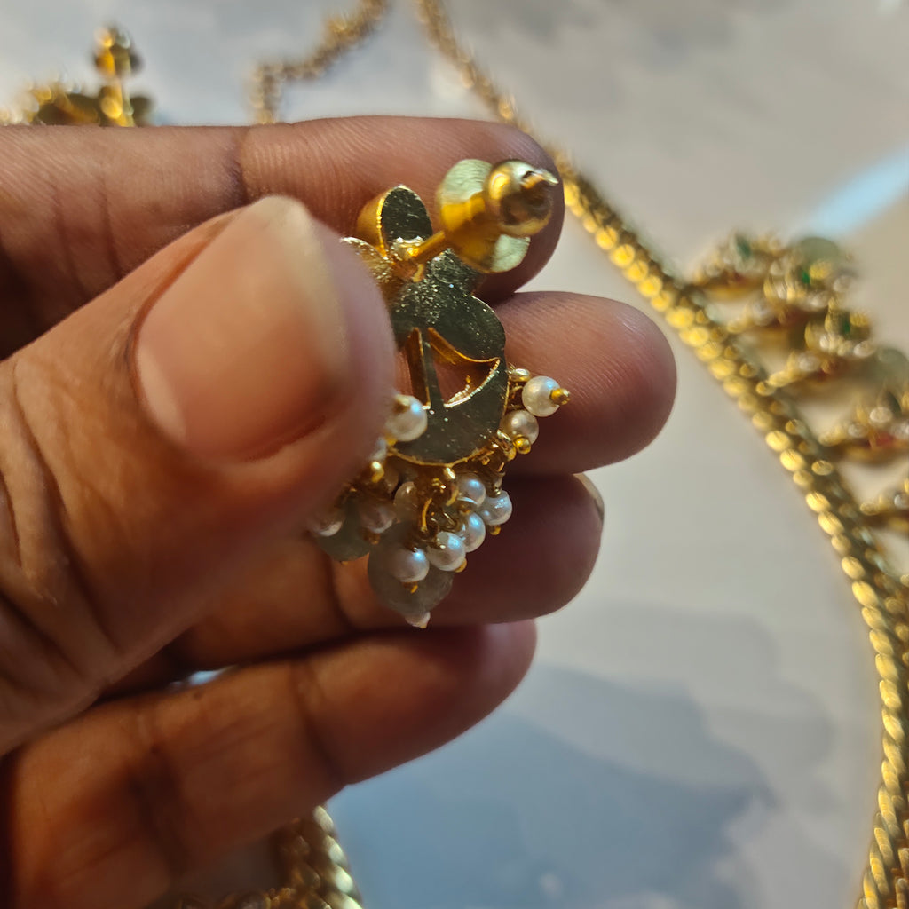 Asp Jadau Kundan Jalebi Necklace Set