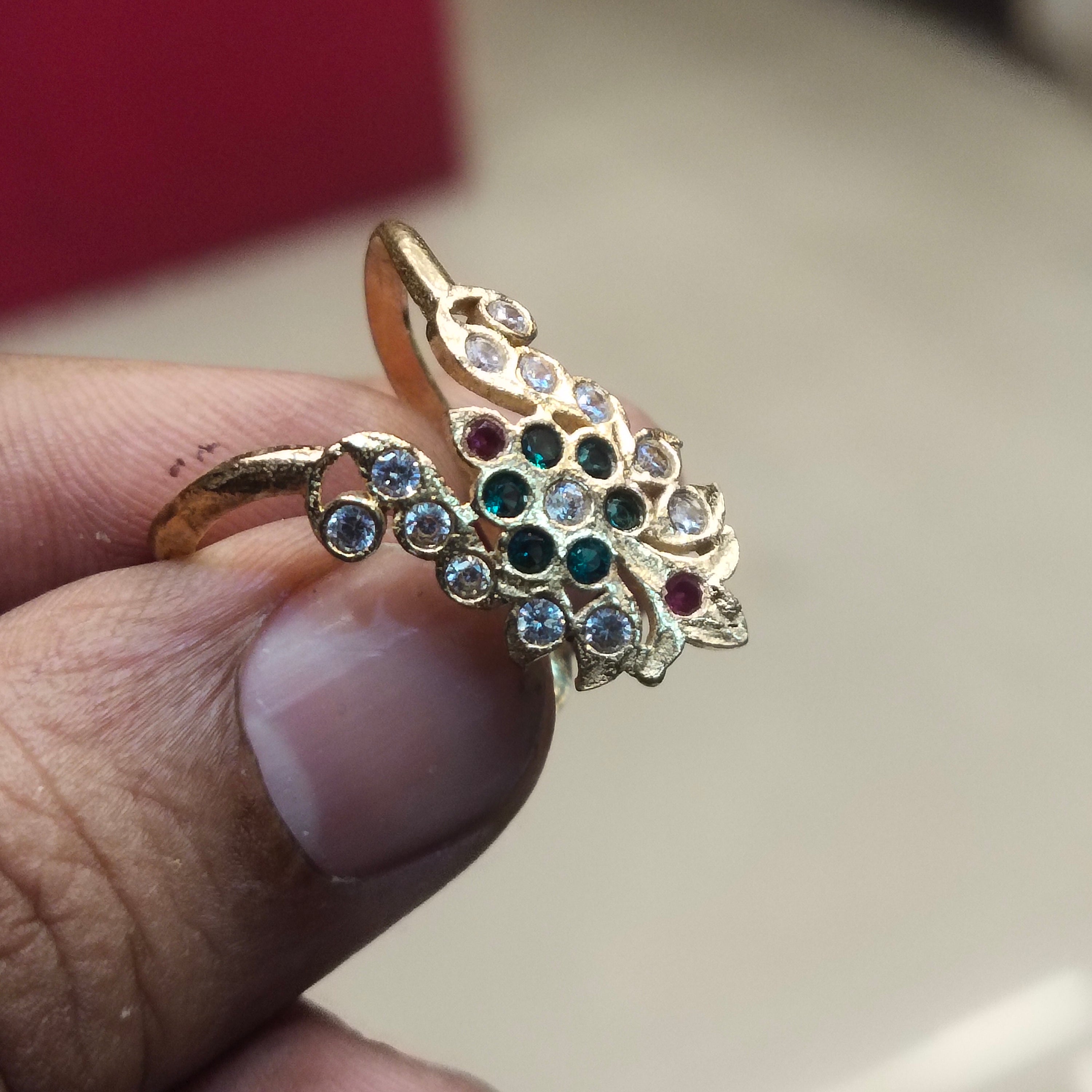 Panchloha Zircon Vanki Ring for Women - Free Size Anti-Tarnish