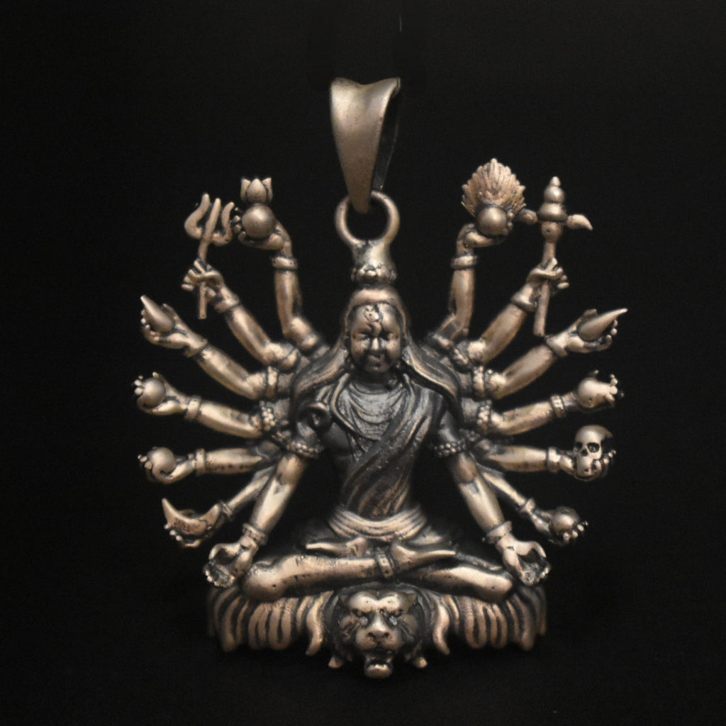 Antique 925 Sterling Hallmarked Shiv Yogi Locket for Men