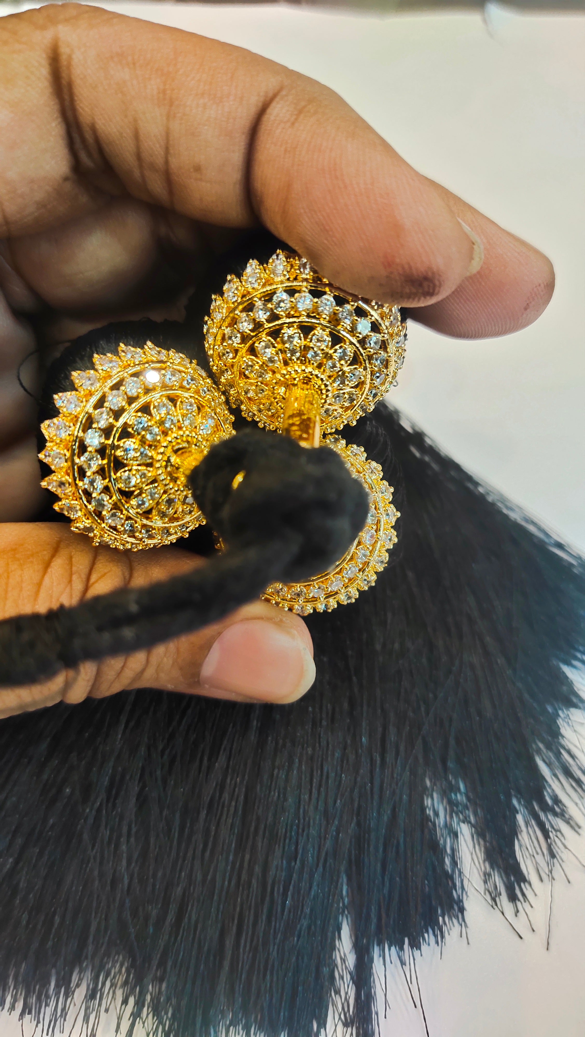 Asp Zircon Kunjalam - Kuppulu - Jada Gantallu - For Classical Dance Hair Extension