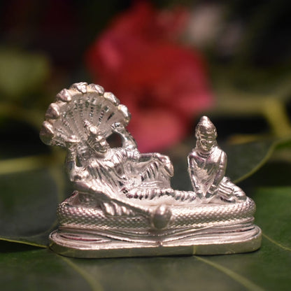 "Unveiling the Brilliance of Padam Nabham Swami Dol: A Pure Silver Masterpiece"