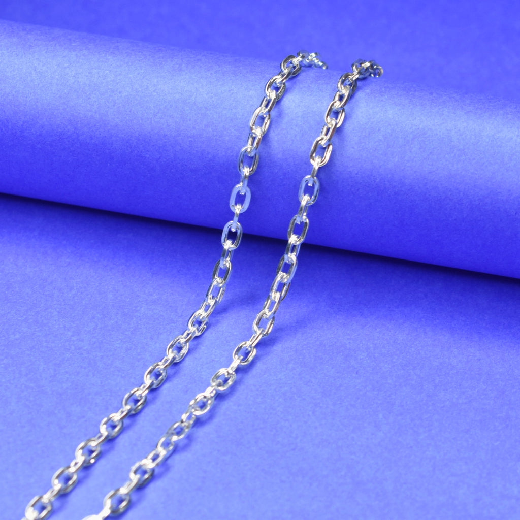 92.5 Sterling Silver Chain for Men & Boys - 20 Inch Lightweight (12g)