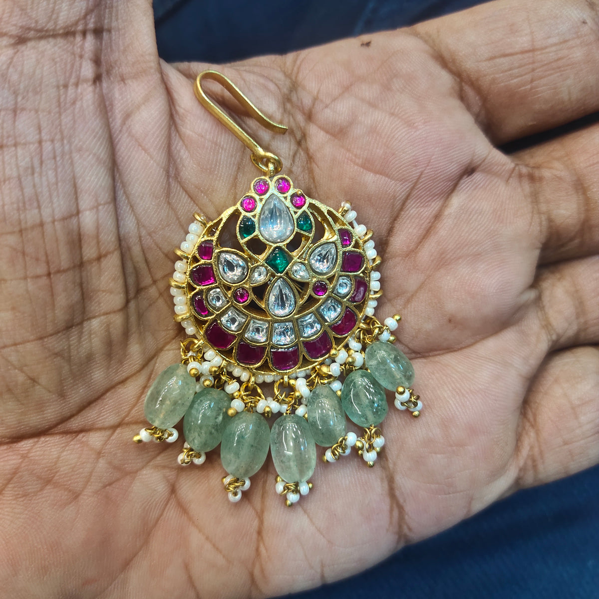 Asp Jadau Kundan Maang Tikka