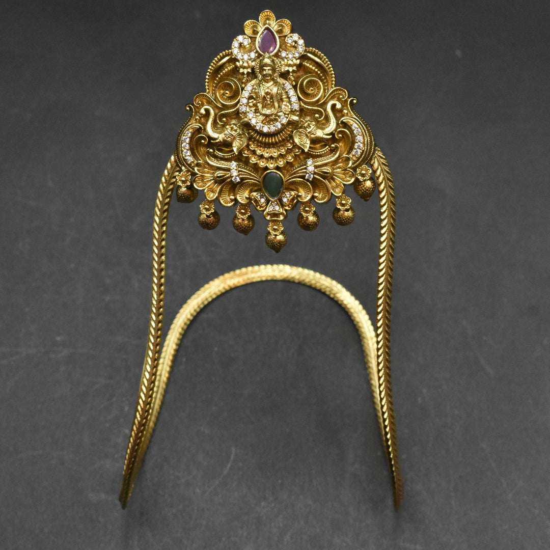 Traditional Temple Deity Vanki Armlet - Gold Plated Ceremonial Jewelry