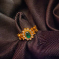 Asp Men's Sterling Silver Naga Emerald Ring
