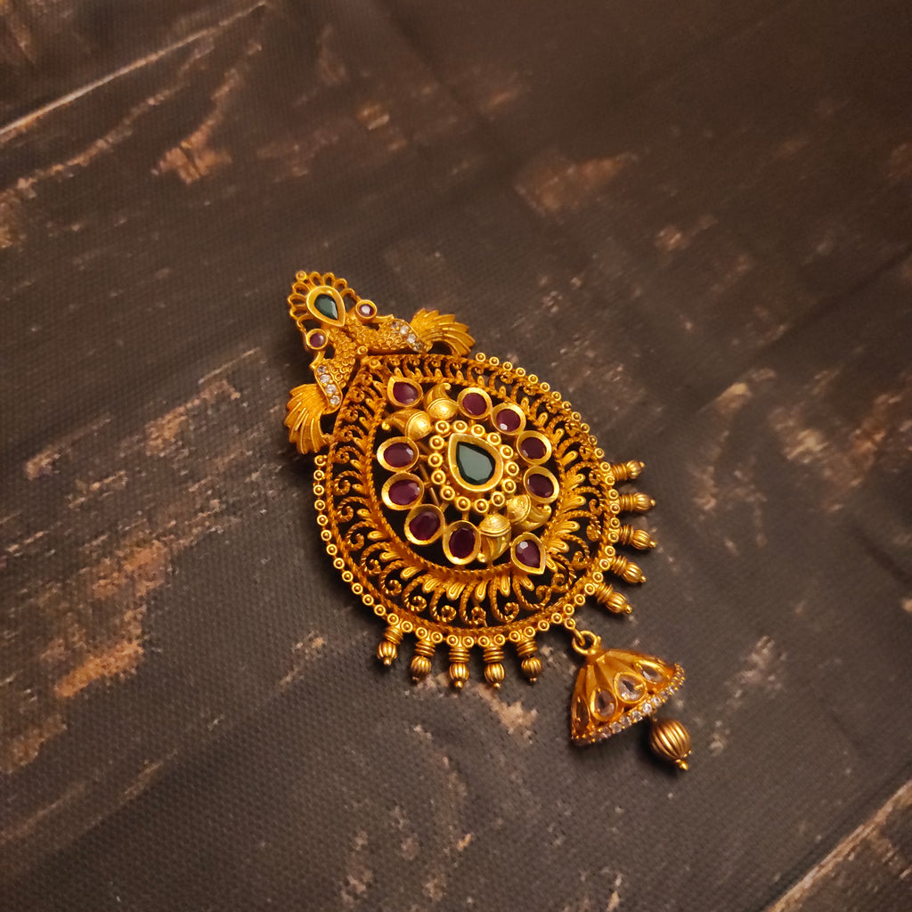 Matte Finish Juda Pin - Contemporary Hair Brooch