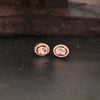 "Glamorous Touch: Rose Gold Stud Earrings for Effortless Elegance"