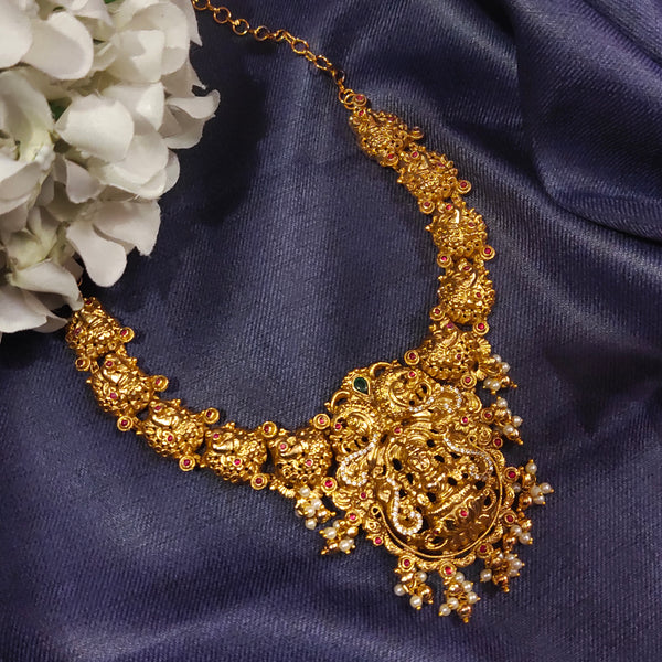 Asp Antique Gold Lakshmi Necklace