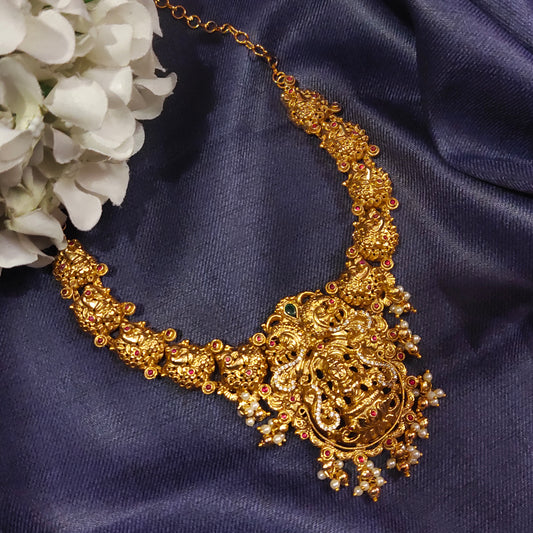 "A Majestic Treasure: Unveiling the Nagas Laxmi Necklace Set by ASP Fashion Jewellery"