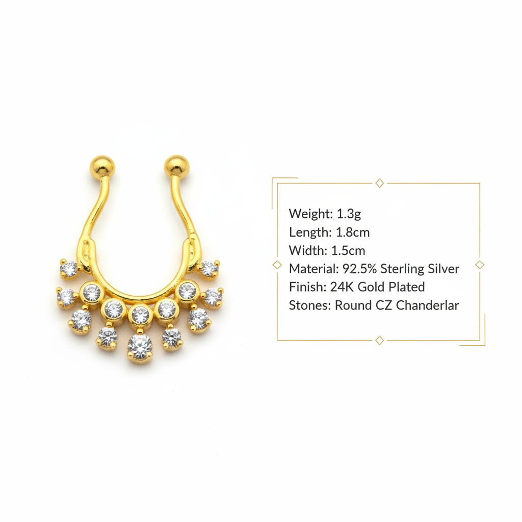 Round CZ Chandelier with Specifications