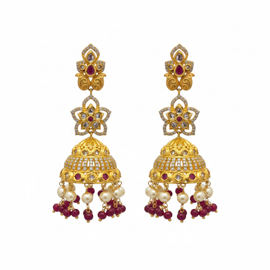 Ruby Beads White BG