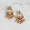 Ruby CZ Chandbali Flat Lay