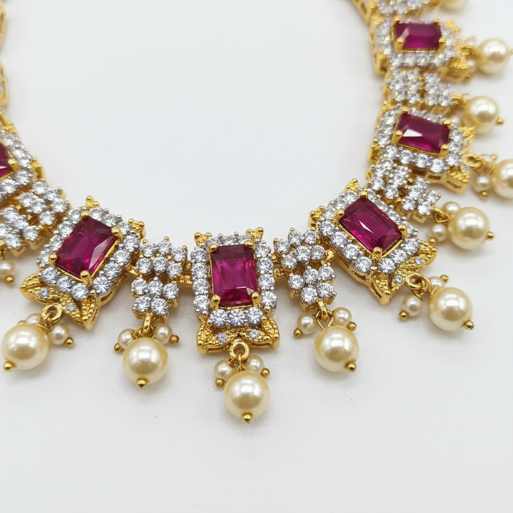 Ruby CZ Long Haram - Detail