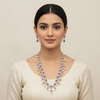 Ruby CZ Long Haram - Model Wearing
