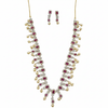Ruby CZ Long Haram - White Background
