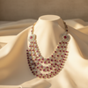 Ruby & Diamond Bridal Necklace Lifestyle