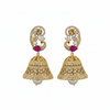 Ruby jhumka flat lay