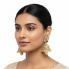 Ruby jhumka model wear
