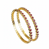 Ruby Red Bangles - White Background