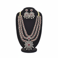 Ruby Red Necklace Set Mannequin Display