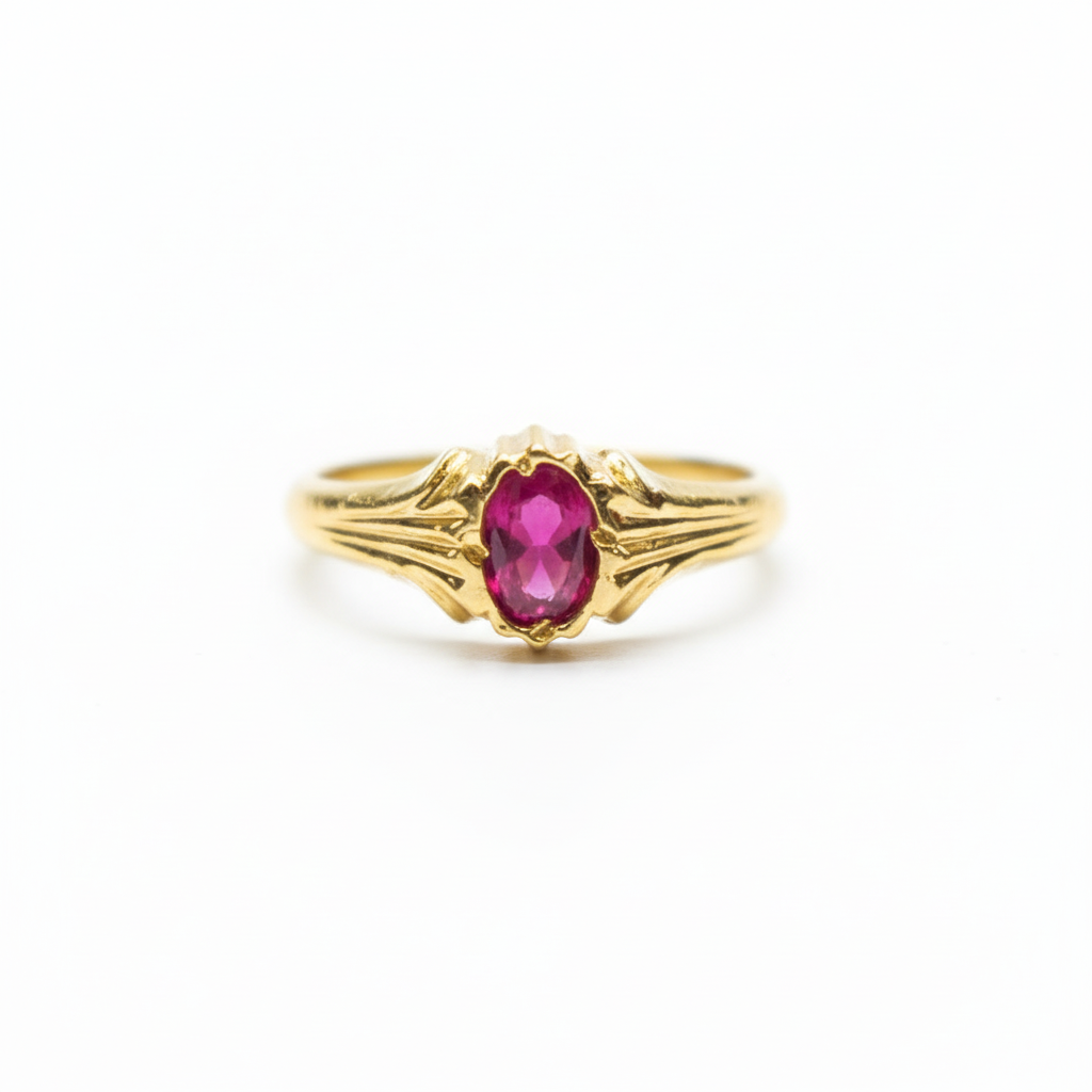 Ruby Ring White Background 2