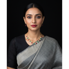 Ruby Turquoise Pearl Necklace Model Wear