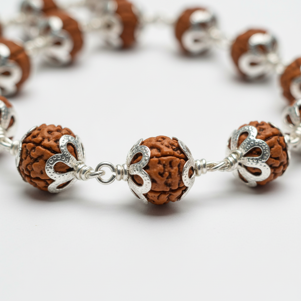Rudraksha Mala Close-up Detail
