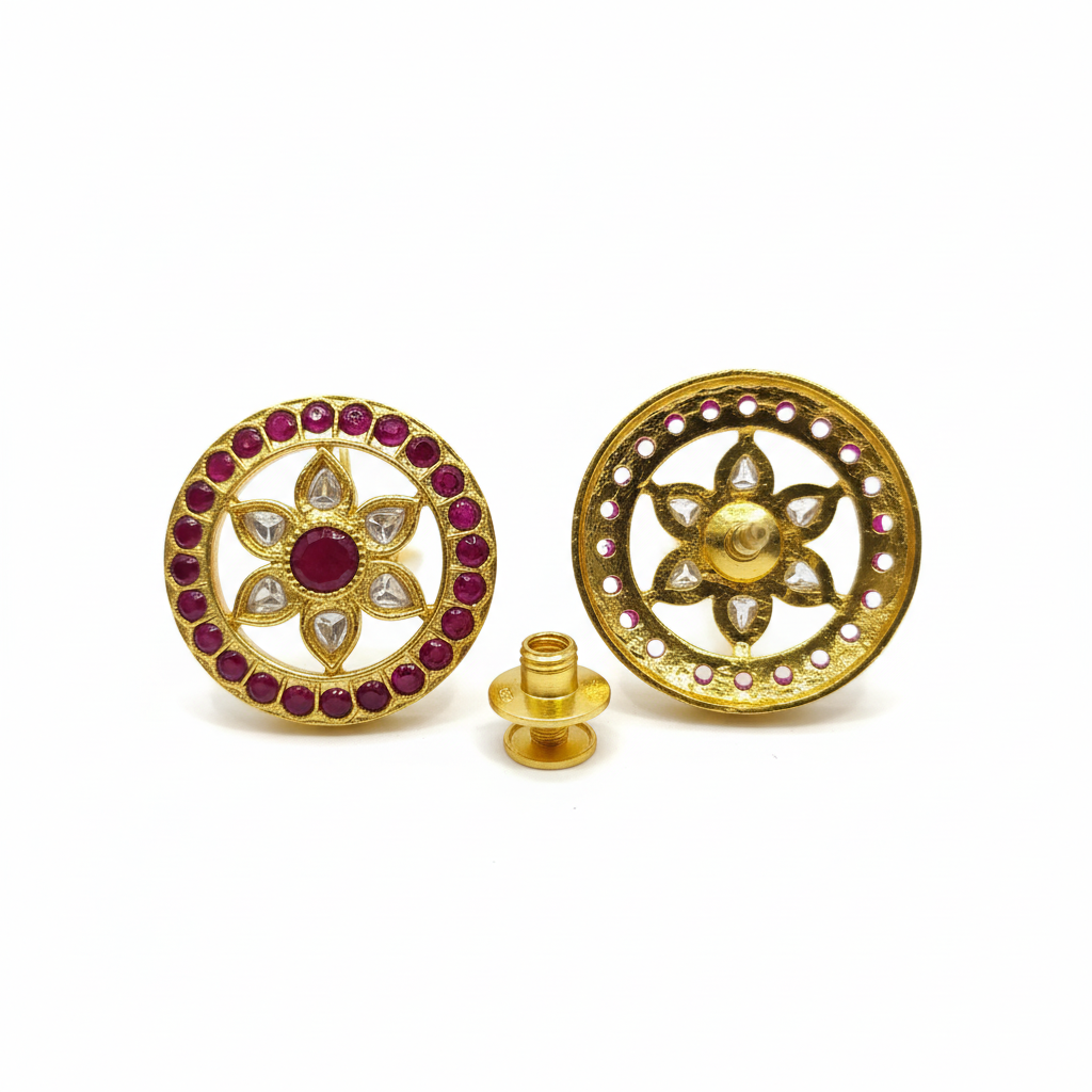 Screw back detail shot