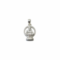 Silver Ayyappa Swami Locket - White Background