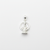 Silver Ayyappa Swami Locket - White Background