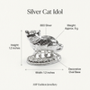 Silver cat idol specification image