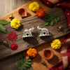 Silver Elephant Pair - Flat Lay Cultural Context