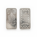 Silver Ganesh Coin - White Background