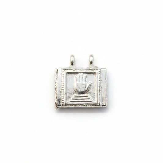 Silver Pendant Hand Side