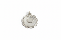 Silver Pendant on White Background
