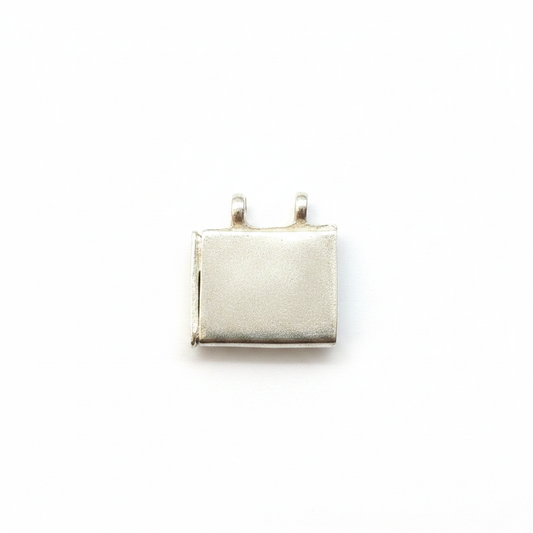 Silver Pendant Plain Back