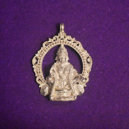 Asp Pure Silver Ayyappa Swami Locket