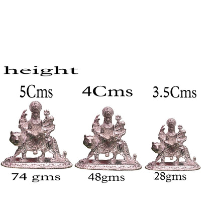 Asp Pure Silver Durga Maa Statue