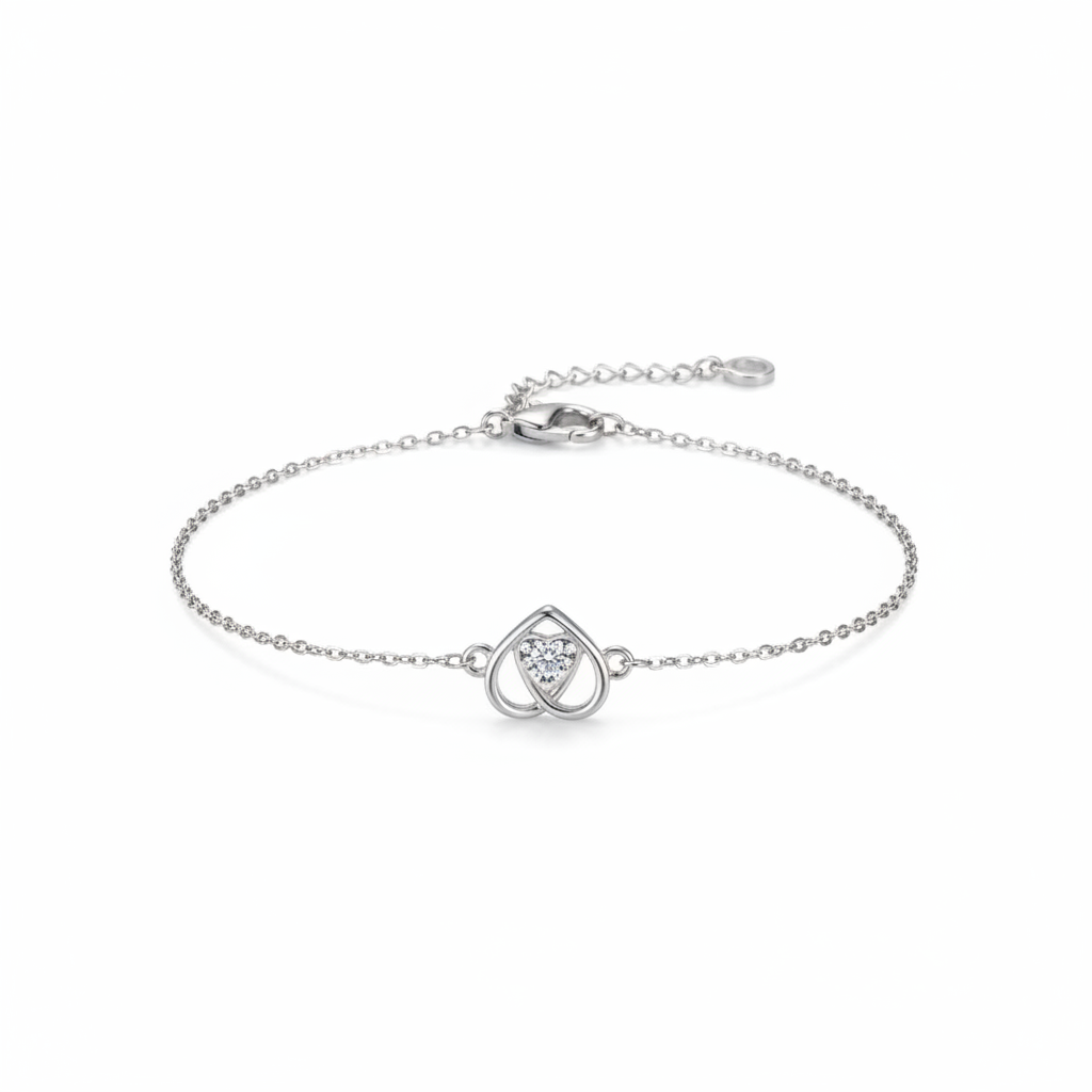 Sparkling Silver - White Background