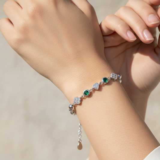 Sterling Silver Bracelet Lifestyle Shot