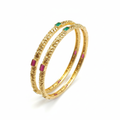 Temple Bangles White Background