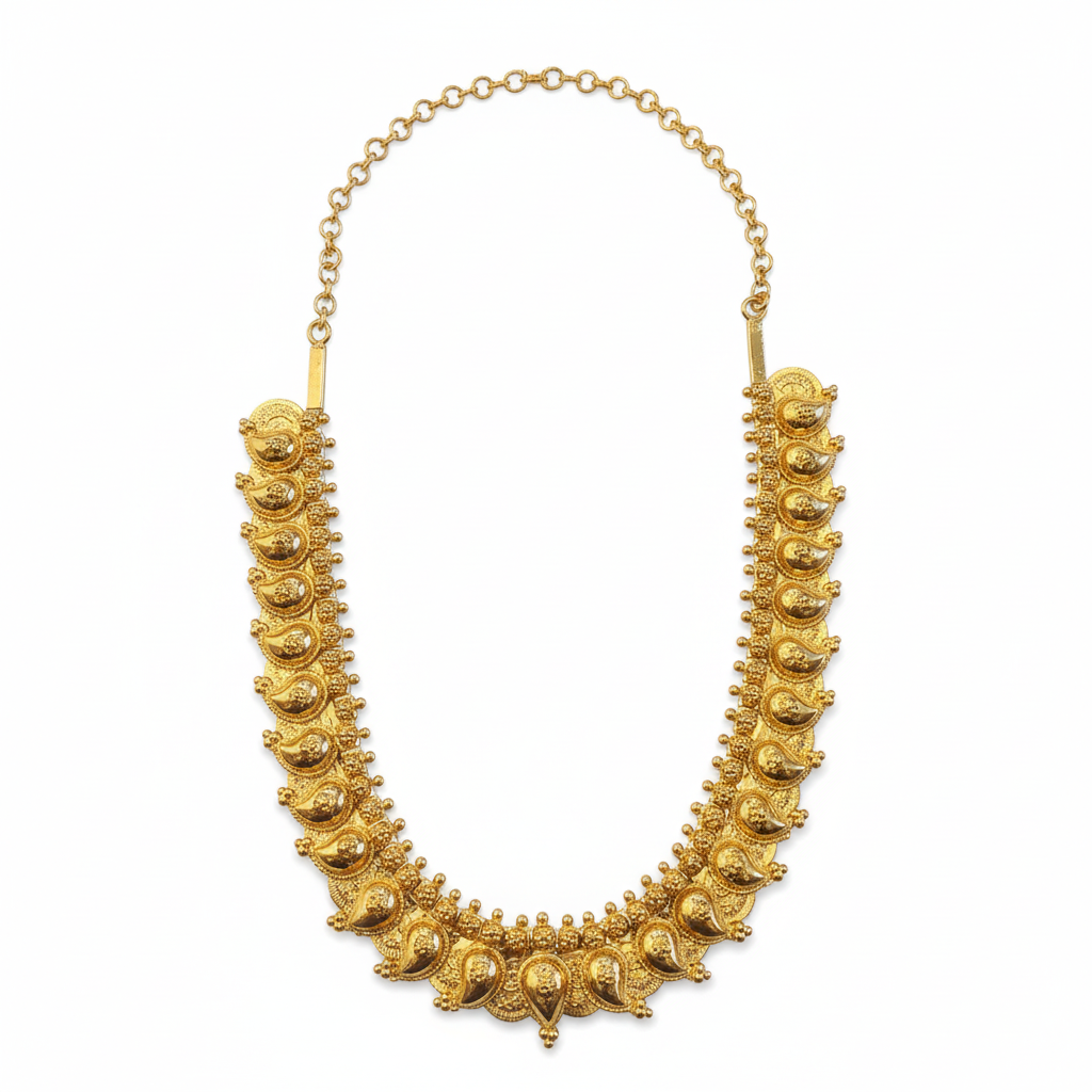 Temple Coin Necklace – White Background