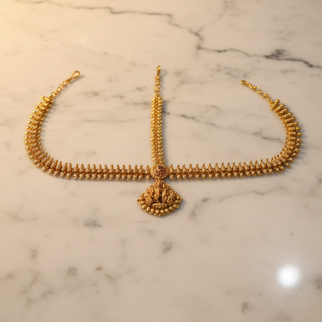 Temple Gold Maang Tikka Lifestyle
