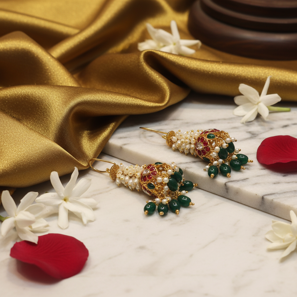 Temple Hook Earrings - Lifestyle