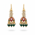 Temple Hook Earrings - White Background