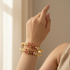 Temple jewelry bangles lifestyle shot on wrist