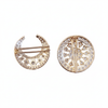 Temple jewelry brooches back view