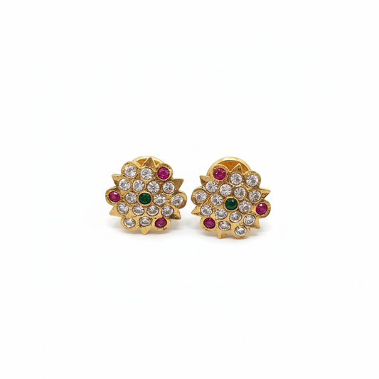 Temple Jewelry Earrings - White Background