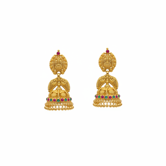 Temple Jewelry Earrings - White Background
