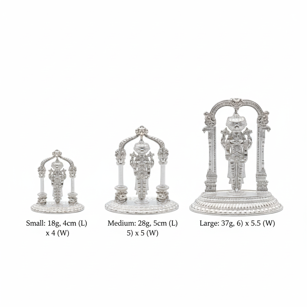 Temple jewelry earrings with size labels